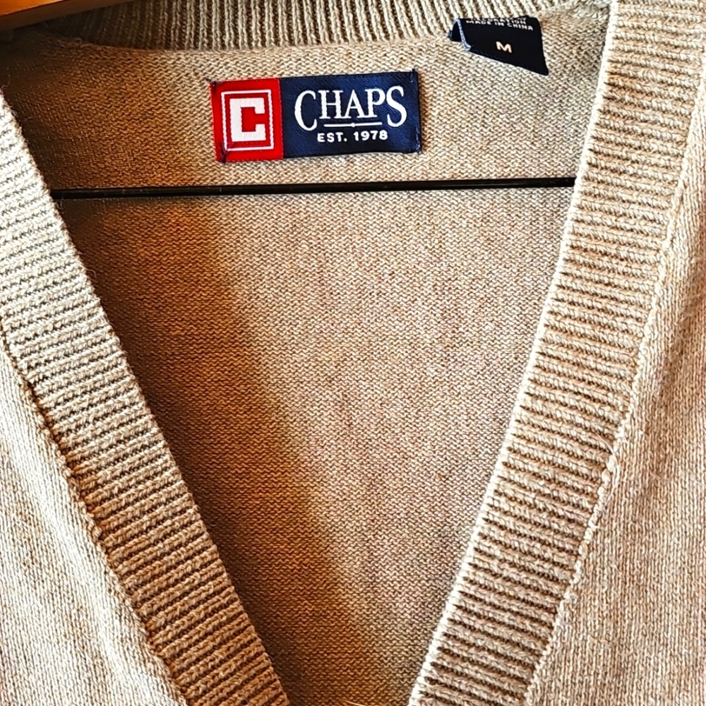 Chaps Ralph Lauren Knit Button Vest